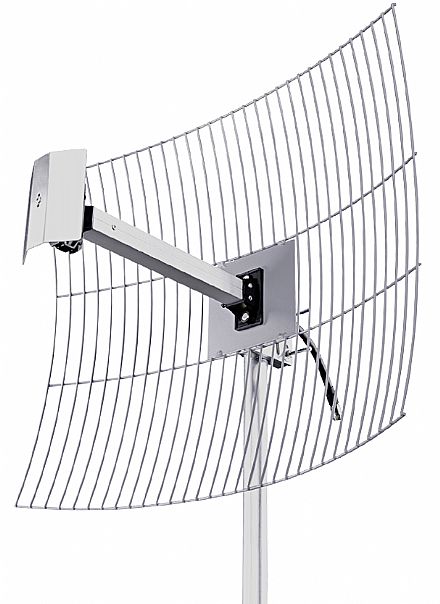 Antena de Grade 20dBi Direcional - Aquario MM-2420 F10 - com cabo fixo 10m
