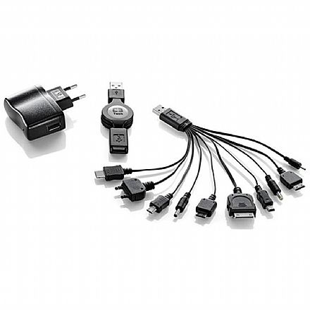 Carregador de parede Universal - USB - PSPs, iPods e iPhones, diversos - C3Tech UC-101