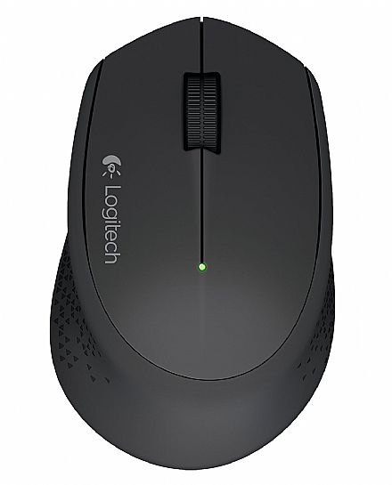 Mouse sem Fio Logitech M280 - USB - 2.4 GHz - 1000dpi - Preto - 910-004284