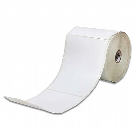 Rolo Etiqueta Adesiva 104 x 140mm - couchê - Branca - ideal para Correios - para Impressora Térmica