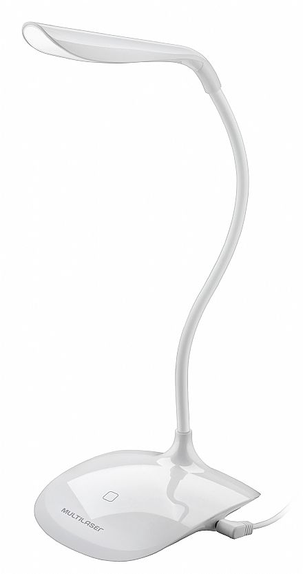 Luminária LED Multilaser - USB - Branca - AC274