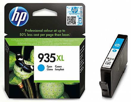 Cartucho HP 935XL Ciano - C2P24AL - Para HP Officejet Pro 6830 / HP Officejet Pro 6230