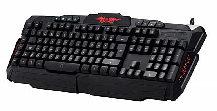 Teclado Gamer C3 Tech - 5 teclas programáveis - 1ms - KG-100 BK