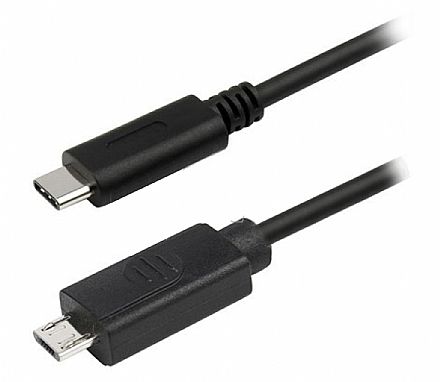 Cabo USB-C para Micro USB - 1 metro - Comtac 9334