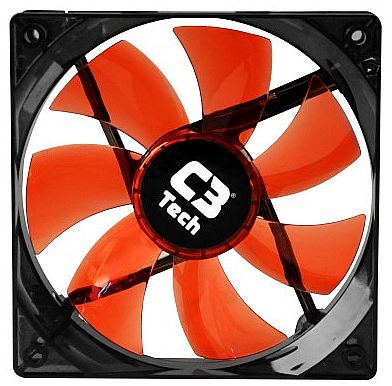 Cooler 120mm C3 Tech Storm - com LED Vermelho - F7-L100 RD