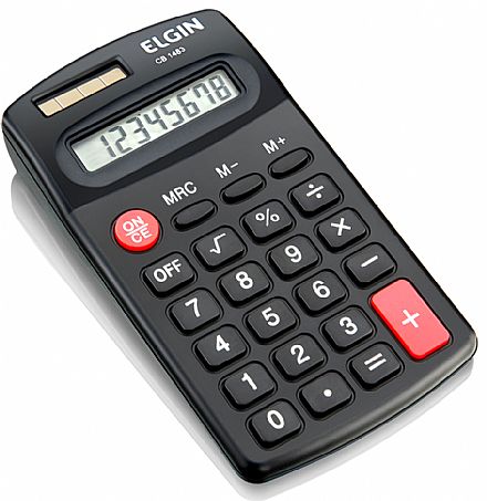 Calculadora de Mesa Elgin CB-1483 - Alimentação Solar e Bateria - 42CB14830000