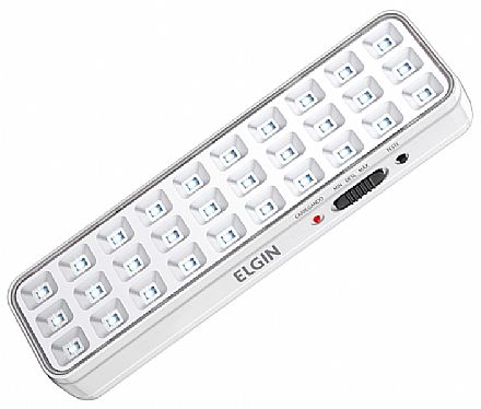 Luminária de Emergência com 30 LEDS - Bivolt - 2W - Elgin 48LEM30L0000