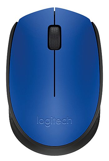 Mouse sem Fio Logitech M170 - 2.4GHz - 1000dpi - Azul - 910-004638