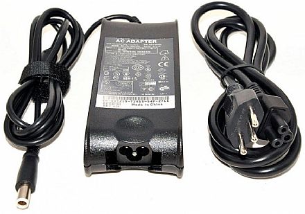 Fonte para Notebook Dell - 65W - 19.5v - 3.34A - pino 7.4 x 14mm - FT014