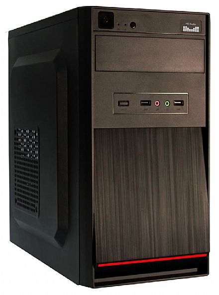 Gabinete K-Mex GM-11T9 - com Fonte de 200W - Micro ATX - Liquidação Open Box