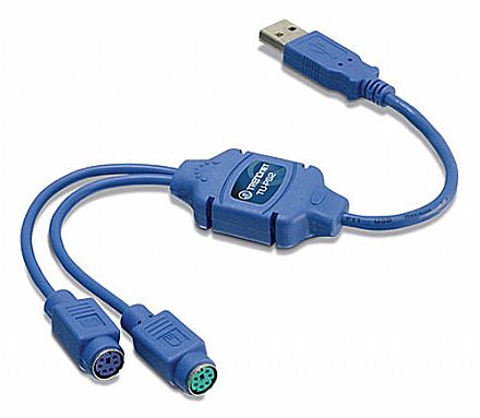Cabo Conversor USB para PS2 - Trendnet TU-PS2