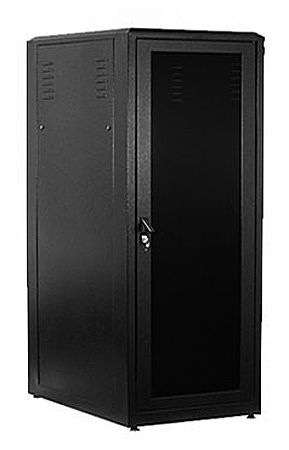 Rack Fechado 19" 24U x 670 mm - Para Piso - Preto - Peça com pequenas avarias