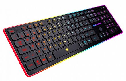 Teclado Gamer Cougar Vantar LED - Padrão ABNT - 8 Efeitos de Iluminação - Anti-Ghosting - Silencioso - CGR-WXNMB-VAN