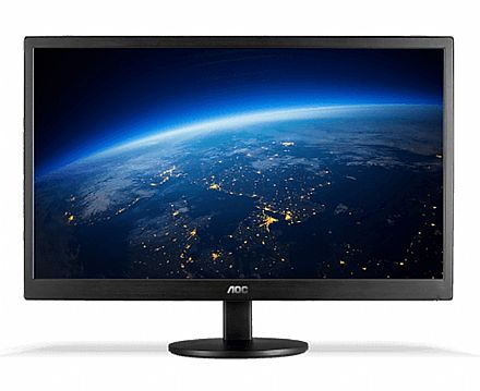 Monitor 23.6" AOC M2470SWD2 - Full HD - 5ms - Suporte VESA - DVI/VGA