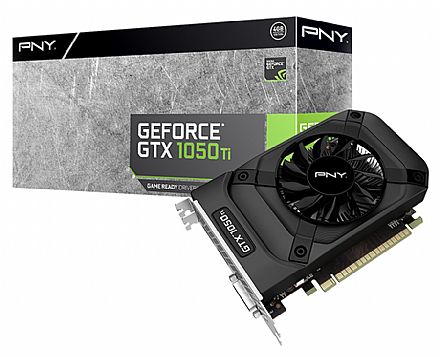 Placa de Vídeo GeForce GTX 1050 Ti 4GB GDDR5 128bits - PNY VCGGTX1050T4PB