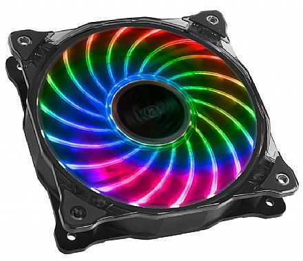 Cooler 120mm Akasa Vegas 7 - com LED 7 cores - AK-FN092