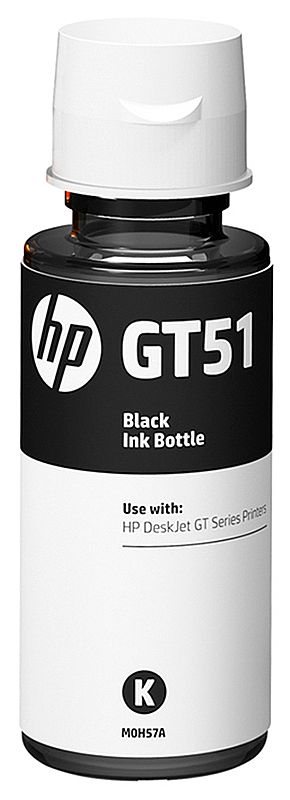 Refil de Tinta HP GT51 M0H57-AL - Preto - Para Multifuncionais Tanque de Tinta HP Deskjet GT 5810, GT 5820, GT 5822