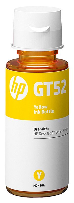 Refil de Tinta HP GT52 M0H56-AL - Amarelo - Para Multifuncionais Tanque de Tinta HP Deskjet GT 5810, GT 5820, GT 5822