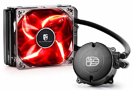 Water Cooler DeepCool Maelstrom 120T (AMD / Intel) - LED Vermelho - DP-GS-H12RL-MS120T-RED