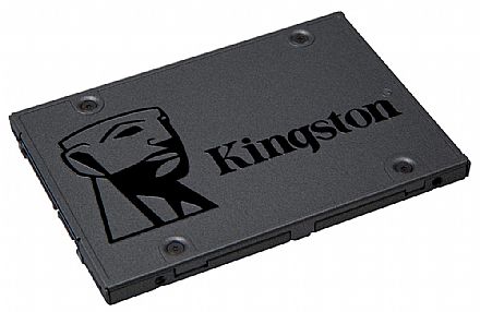 SSD 480GB Kingston A400 - Leitura 500MB/s - Gravação 450MB/s - SA400S37/480G