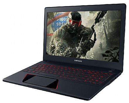 Notebook Samsung Odyssey Gamer - Tela 15.6" Full HD, Intel i5 7300HQ, 8GB DDR4, HD 1TB, Video GeForce GTX 1050 4GB, Windows 10 - Outlet - NP800G5M-XG1BR