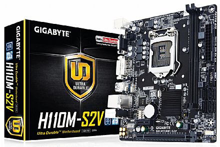 Placa Mãe Gigabyte GA-H110M-S2V (LGA 1151 - DDR4 2400) Chipset H110