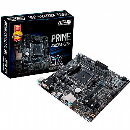 Asus Prime A320M-K/BR (AM4 - DDR4 3200 O.C.) Chipset AMD A320 - Slot M2 - mATX