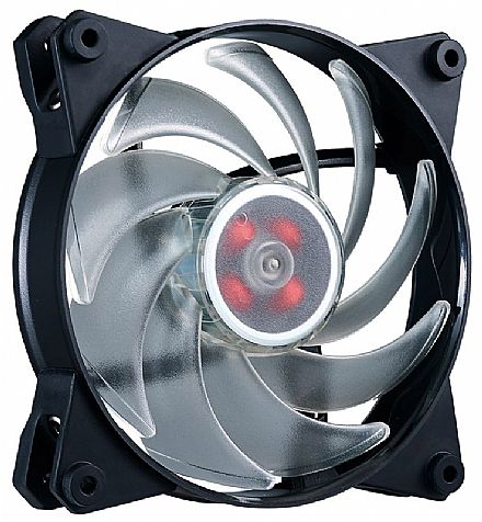 Cooler 120mm Cooler Master Masterfan PRO 120 Air Balance - LED RGB - 3 Perfis - MFY-B2DN-13NPC-R1