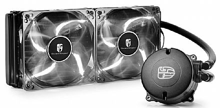 Water Cooler DeepCool Maelstrom 240T (AMD / Intel) - LED Branco - DP-GS-H12RL-MS240T