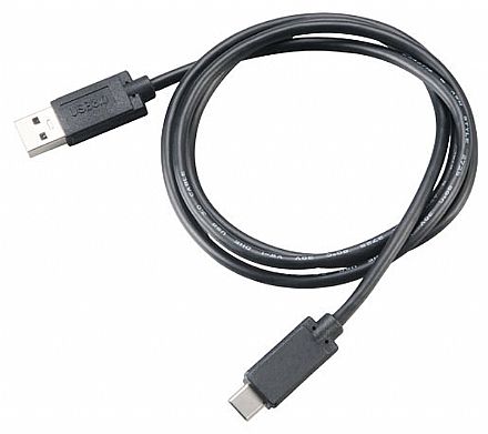 Cabo USB-C para USB 3.1 Tipo A - 1 metro - USB Tipo C - Akasa AK-CBUB27-10BK