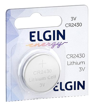 Bateria de Lítio CR2430 Elgin 82304 - Unidade
