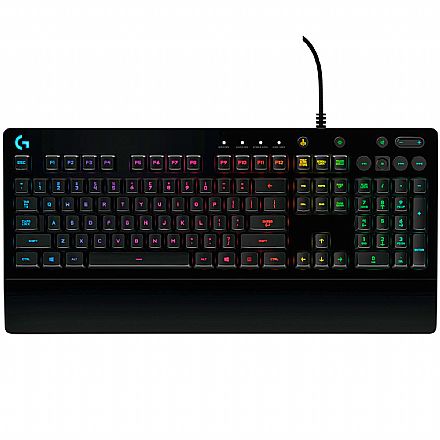 Teclado Gamer Logitech G213 Prodigy - Iluminação RGB - Padrão ANSI - 920-008083