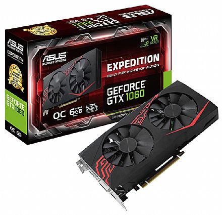 GeForce GTX 1060 6GB GDDR5 192bits - Expedition - Asus EX-GTX1060-06G