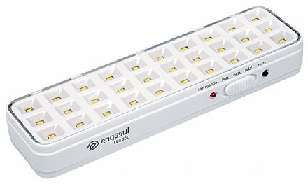 Luminária de Emergência com 30 LEDS - Bivolt - 2W - Engesul LDE-30L