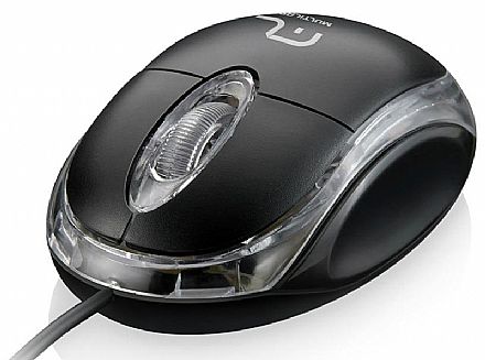 Mouse USB Multilaser MO179 - 800dpi - USB - Preto