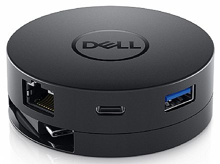 Adaptador Universal Dell Mobile DA300 - USB-C 3.1 (Tipo C) para HDMI, VGA, DisplayPort, RJ45 Gigabit, USB Tipo C e USB 3.0