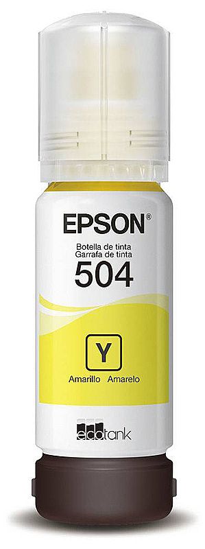 Refil de Tinta Epson T504420-AL - 70ml - Amarelo - Para Multifuncionais Tanque de Tinta Epson L4150/ L4160/ L6161/ L6171/ L6191 - Outlet