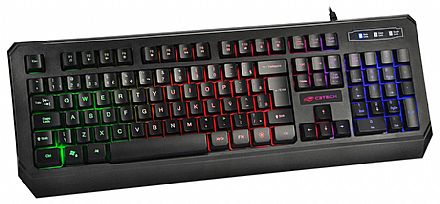 Teclado Gamer C3Tech - Teclas Antighosting - 1ms - Iluminação LED - KG-50BK