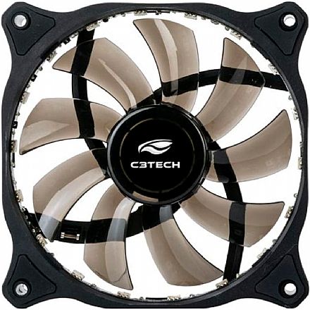 Cooler 120mm C3Tech Storm - com LED RGB - 10 Modos de Iluminação - F9-L150RGB