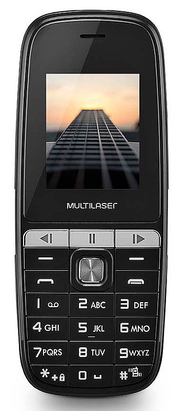 Celular Multilaser Up Play Dual Chip - Tela 1.8", Câmera, MP3, Rádio FM - P9076 - Preto
