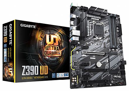 Gigabyte Z390 UD (LGA 1151 - DDR4 2666) Chipset Intel Z390 - Compatível com a 9ª Geração Intel - USB 3.1 Type C - Slot M.2