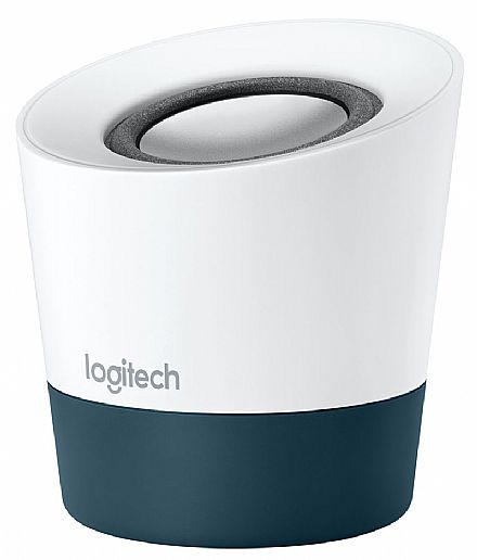 Caixa de Som Logitech Z51 - Portátil alimentado por USB - Branco e Cinza - 980-001266