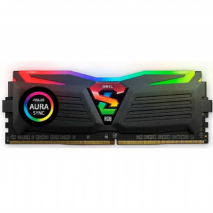 Memória 16GB DDR4 3000MHz Geil Super Luce RGB - CL16 - GLS416GB3000C16ASC