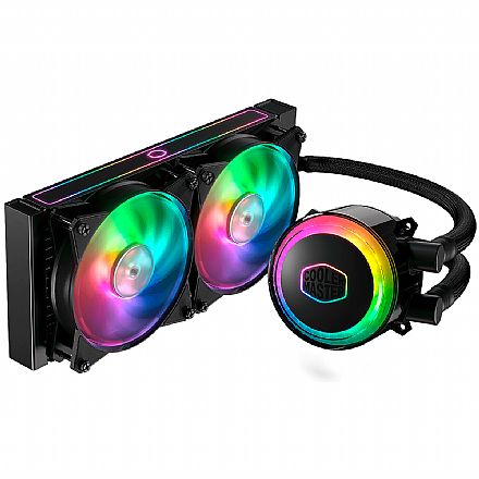 Water Cooler Cooler Master MasterLiquid ML240RS - (AMD / Intel) - com LED RGB - MLX-S24M-A20PC-R1