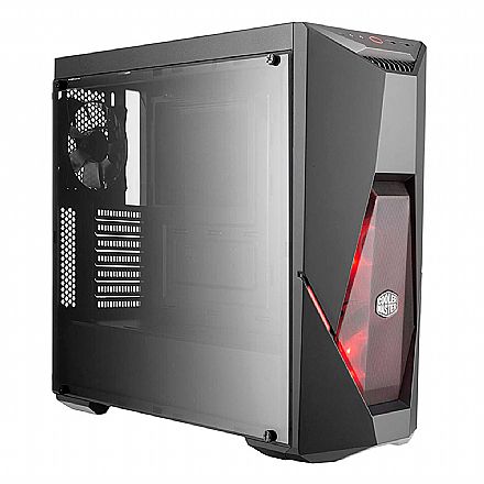 Gabinete Cooler Master MasterBox K500L - Janela Lateral em Acrílico - USB 3.0 - LED Vermelho - MCB-K500L-KANN-S00