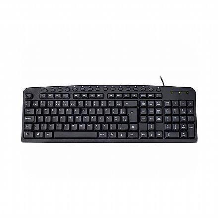 Teclado USB Multimidia K-Mex KM2928U - ABNT2