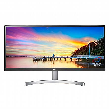 Monitor 29" LG 29WK600 - Tela IPS Full HD UltraWide - com HDR - 5ms - Som integrado - Suporte VESA - DisplayPort/HDMI