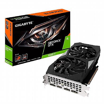 GeForce GTX 1660 Ti 6GB GDDR6 192bits - Windforce OC Edition - Gigabyte GV-N166TOC-6GD