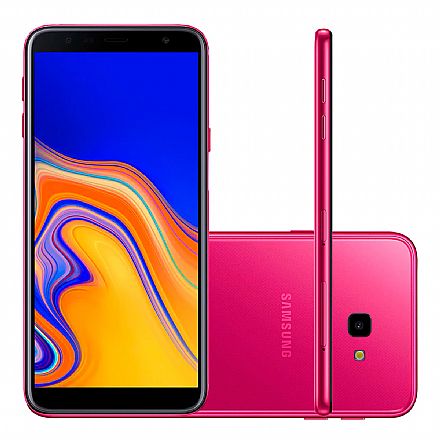 Smartphone Samsung Galaxy J4+ - Tela 6" HD+ Infinita, 32GB, Dual Chip 4G, Câmera 13MP - Rosa - SM-J415G