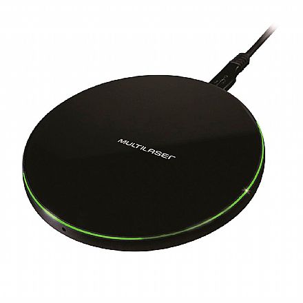 Carregador sem Fio por Indução para Celular - Carregamento Ultra Rápido - Potência de 10W - 2A - Preto - Multilaser Concept CB130